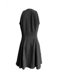 EVE Sleeveless Tie Up Mini Dress OMY-12035