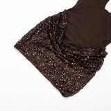 EVE Sleeveless Sequin Backless Mini Dress GSZM-J26DS293