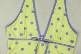 EVE Polka Dot Print Sport Two Piece Shorts Set GJYO-JS919203
