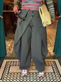 EVE Solid Color Irregular Wide Leg Pants LSD-2907