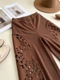 EVE Lace Hollow Out High Waist Wide Leg Pants LSD-2768
