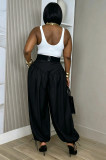 EVE Solid Color Ruched Lantern Pants LSD-2963