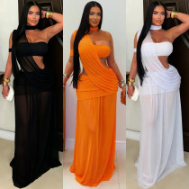 EVE Mesh See Through Maxi Dress BY-7726
