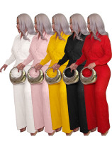 EVE Long Sleeve Solid Color Two Piece Pants Set CH-26031
