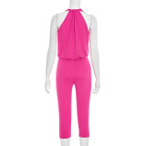 EVE Deep V Neck Halterneck Seventh Jumpsuit MXBF-D26JP257
