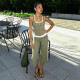 EVE Contrast Color Tank Top+Seventh Pants Sport Suit  GPKJ-MR50549