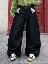 EVE Plus Size Washed Straight Jeans GYLN-0827