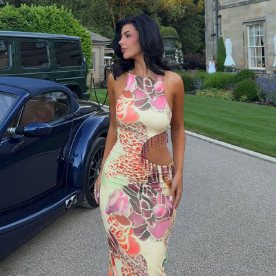 EVE Print Sleeveless Maxi Dress GZJQ-K6D14440A