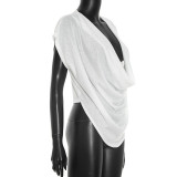 EVE Deep V Neck Sleeveless Tops GDSF-J26TP303