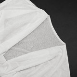 EVE Deep V Neck Sleeveless Tops GDSF-J26TP303