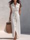 EVE Sleeveless Single Breasted Shirt Dress(With Belt) GWDS-260615
