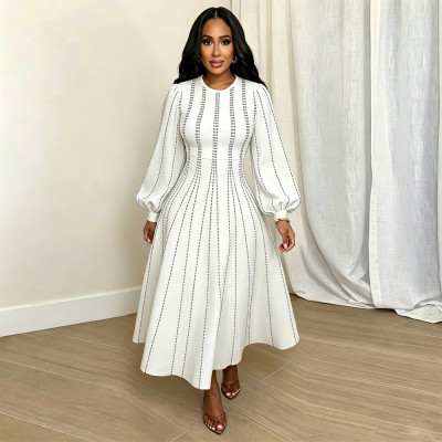 EVE Long Sleeve Print Maxi Dress GQLK-6681