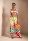 EVE Print Crop Top Wide Leg Pants 2 Piece Set GQLK-6689