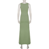 EVE Sexy Slim Hollow Out Bodycon Maxi Dress GPKJ-MR50867