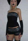 EVE Hot Drill Wrap Chest Top Two Piece Shorts Set GNJF-H1028