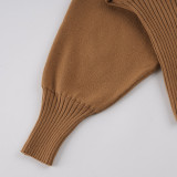 EVE Off Shoulder Bat Sleeve Sweater GPKJ-MR50396