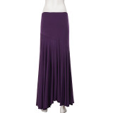 EVE Solid Color Irregular Long Fishtail Skirt GPKJ-MR50225