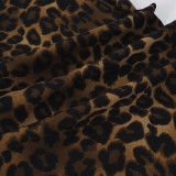 EVE Leopard Print Micro Flare Pants GPKJ-MR50423