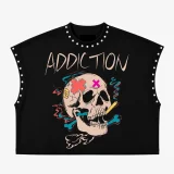 EVE Rivet Printed Loose T Shirts GTGE-MH1040