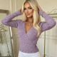 EVE Long Sleeve V Neck Knits Top GPKJ-MR50680