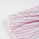 EVE Stripe Tie Up Ruched Micro Flare Pants GPKJ-MR50705