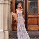 EVE See Through Mesh Print Sling Maxi Dress LJSF-D6722149H
