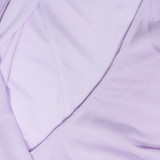 EVE Solid Color Irregular Sling Mixi Dress CYA-902512