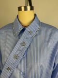 EVE Diamond Studded Sriped Long Seeve Shirt GCNE-75694