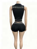 EVE Sleeveless Rivet Two Piece Shorts Set GFCF-1503