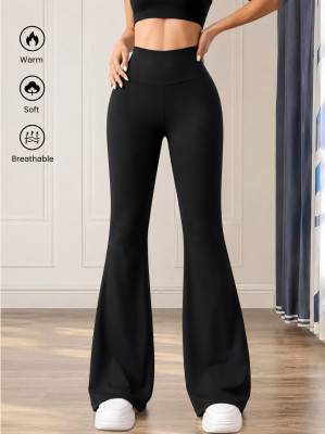 EVE Solid Color Casual Yoga Micro Flare Pants GXIY-K26L2597