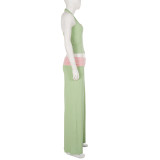 EVE Contrast Color Sport Two Piece Pants Set GPKJ-MR51266