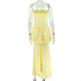 EVE Wrap Chest Ruched Slim Maxi Dress GJYO-JD305758