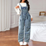 EVE Cowboy Shoulder Strap Jumpsuit GDAM-218972