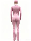 EVE Tight Long Sleeve Micro Flare Pants 2 Piece Set(With Headscarf) TK-6356