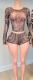 EVE Long Sleeve Mesh Print Two Piece Shorts Set GFCF-1555