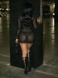 EVE See Through Mesh Bodycon Dress GFCF-1566
