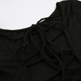 EVE Long Sleeve Backless Bandage Dress GPKJ-MR51165