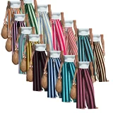 EVE Plus Size Stripe Printed Casual Wide Leg Pants QXLB-XRB-8DYRGN