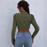 EVE Long Sleeve Short Denim Coat GPKJ-MR51595