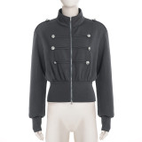 EVE Double-breasted Long Sleeve Jackets GPKJ-MR51294