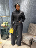 EVE Long Sleeve Pleated Denim Jackets GYLN-2002