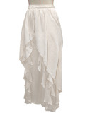 EVE Asymmetric Layered Ruffle Casual Pants SH-391691