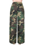 EVE Asymmetric Camo Straight-Leg Pants SH-391661