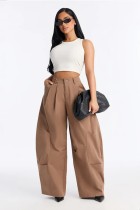 EVE Solid Color Wide Leg Pants SH-391660