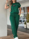 EVE Casual Sport Short Sleeve T Shirt Two Piece Pants Set SH-391664