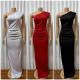 EVE Single Shoulder Sleeveless Split Maxi Dress GADE-9438