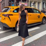 EVE Sleeveless Solid Color Backless Maxi Dress LJSF-D6722232H
