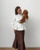 EVE Solid Color Split Mid-skirts GPBY-8546