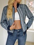 EVE Casual Zipper Sequin Long Sleeve Jackets GYLY-10866