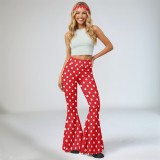 EVE Casual Printed Micro Flare Pants(With Headscarf) QXLB-XRB-IENTL0